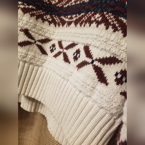 New Yorker Fair isle chunky knit sweater L - Picture 3 of 8